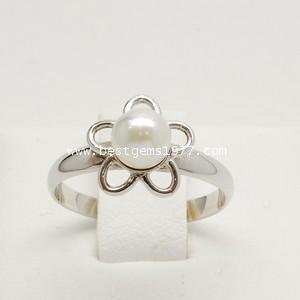 RA036 แหวนมุกเม็ดเดี่ยว