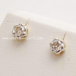 A018 ต่างหูเพชร