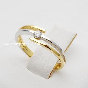 RM258แหวนเพชรเม็ดเดี่ยว