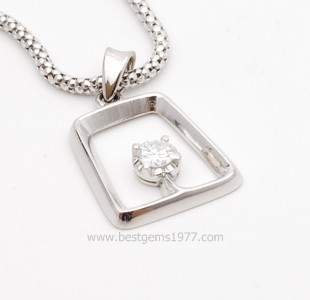 A078จี้เพชรเดี่ยว