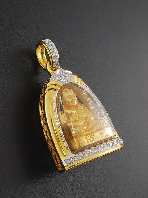 BD01982 ตลับสำหรับบรรจุพระสังกัจจายน์ หลวงพ่อคูณ5รอบ สก. ทองคำ ปี2535 1