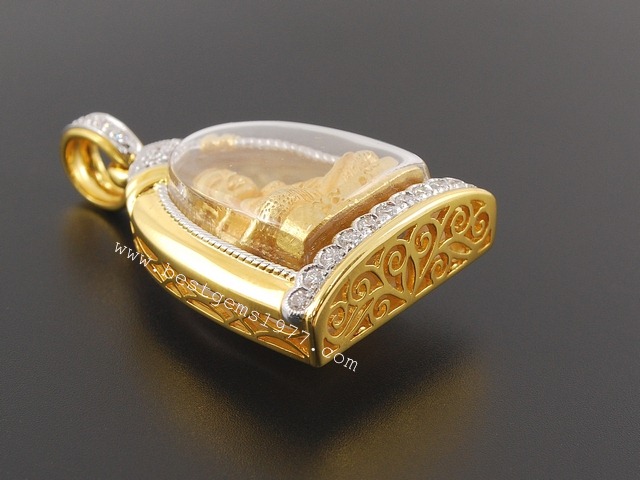 BD01982 ตลับสำหรับบรรจุพระสังกัจจายน์ หลวงพ่อคูณ5รอบ สก. ทองคำ ปี2535 2