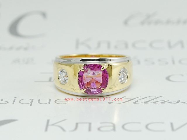 1208171แหวนทับทิมฝังเพชรสั่งทำตัวเรือน