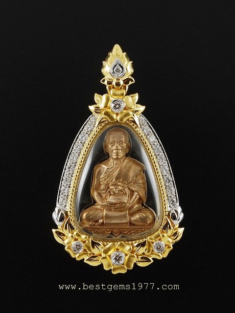 0120617C_BD กรอบพระประดับดอกไม้ทอง