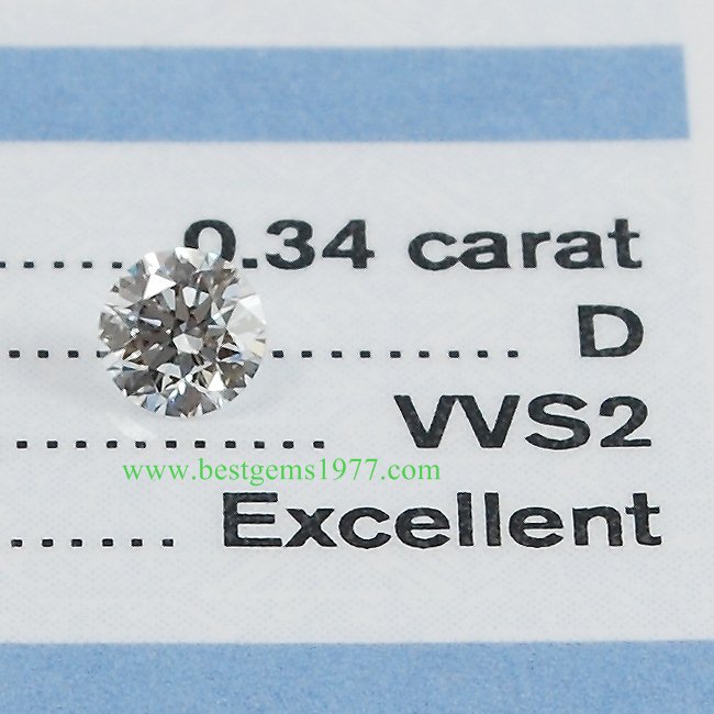 GIA D34_1 เพชรร่วงขนาด 0.34ct. 3EX