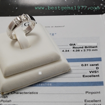 0140216 BBn แหวนเพชรสั่งทำตัวเรือนทองชุบขาว 3