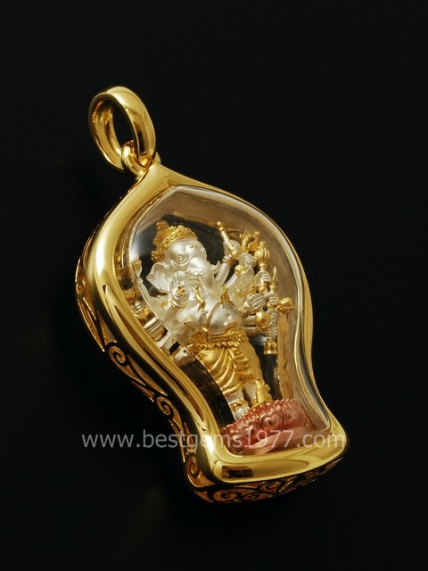 0150312A/I กรอบรูปหล่อยืน พระพิฆเนศรุ่นมหาจักรพรรดิ 1