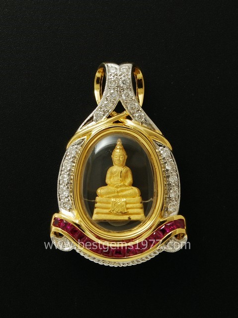 M582-982/R หลวงพ่อโสธร รุ่นดวงชะตาคู่ชีวิต 2547องค์ทองคำ