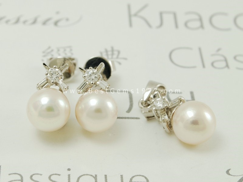 0160609 งานชุดต่างหูและจี้มุก