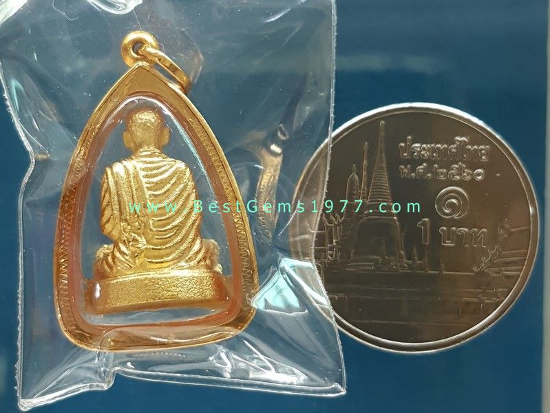หลวงพ่อโตชุบทอง เลี่ยมทองแท้ 1