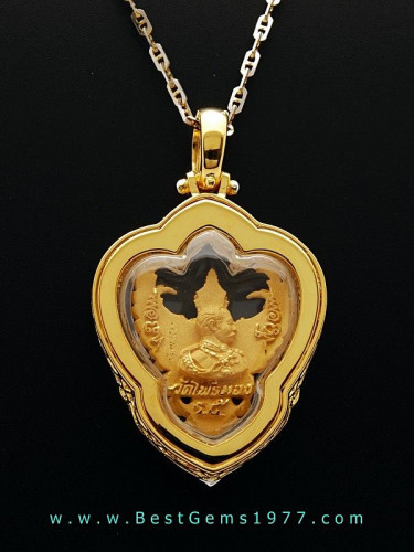 M804-1038 ครุฑทองคำ 99.9 รุ่นมหาเศรษฐี อธิษฐานจิตและแต้มชาดที่หน้าอกครุฑโดยหลวงพ่อวราห์วัดโพธิ์ทอง 2