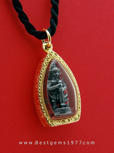 0220228S กรอบกันน้ำสั่งทำสำหรับบรรจุท้าวเวสสุวรรณรุ่นเจ้าสัว หลวงพ่อฟู วัดบางสมัคร 1