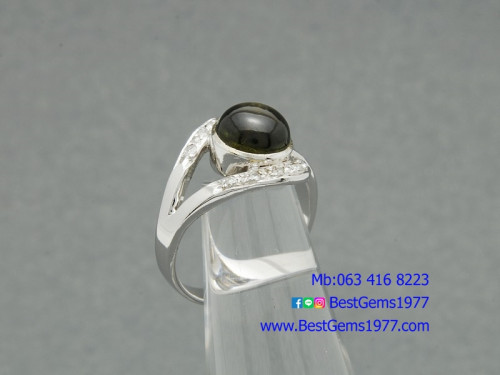 BTP แหวนแฟนซียุค 70 พลอยแท้ เพชรแท้ 2