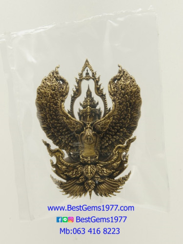 D213BRP พญาครุฑเทวราช มหาบารมี 4ทิศ พระอาจารย์วราห์ วัดโพธิ์ทอง เนื้อทองเทวฤิทธิ์ซาติน พิมพ์ใหญ่ 2