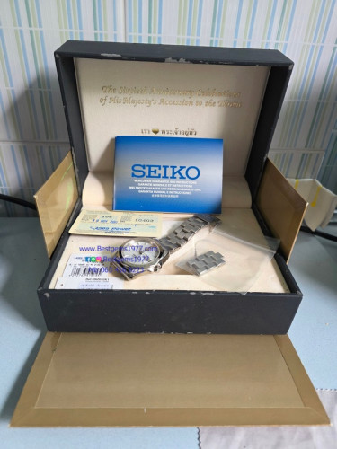 นาฬิกาไซโก้ ที่ระลึกฉลองสิริราชสมบัติครบ 60ปี พร้อมกล่องเดิม