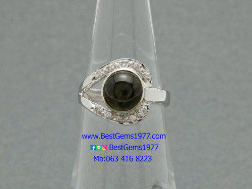 BTP แหวนแฟนซียุค 70 พลอยแท้ เพชรแท้ 3