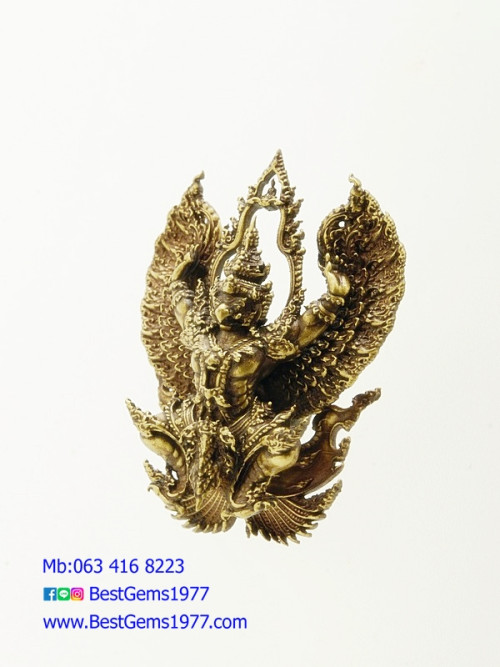 D215BEP พญาครุฑเทวราช มหาบารมี 4ทิศ พระอาจารย์วราห์ วัดโพธิ์ทอง เนื้อทองเทวฤิทธิ์ซาติน พิมพ์เล็ก 1