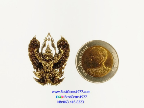 D215BEP พญาครุฑเทวราช มหาบารมี 4ทิศ พระอาจารย์วราห์ วัดโพธิ์ทอง เนื้อทองเทวฤิทธิ์ซาติน พิมพ์เล็ก 3