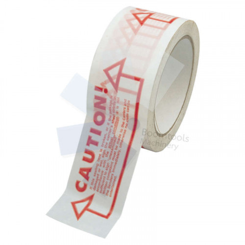 Avon Printed 'Caution Check Contents' Tape - 50mm x 66m AVN9816220K