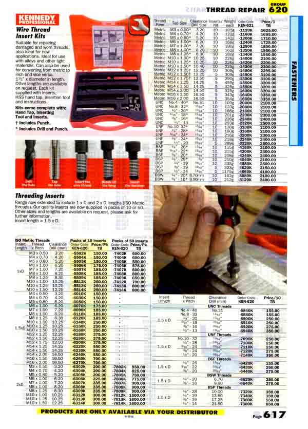 เครื่องมือช่างหมวด Socket Head Buttion Screwsflange Button Screws หน้า 608 