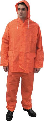 เสื้อกันฝน/ชุดกันฝน สีส้ม Size XL