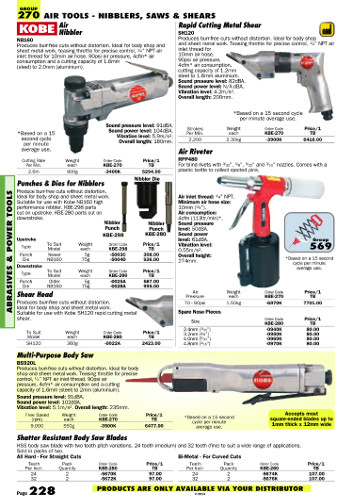 แค็ตตาล็อกเครื่องมือช่าง Group 270 หน้า 228