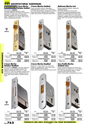 แค็ตตาล็อกเครื่องมือช่าง Group 949 หน้า 762