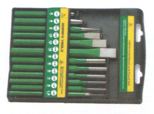 ชุดเหล็กตอกและสกัด 12ชิ้น 007251