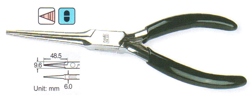 Needle Nose Plier With Serrated 007861
