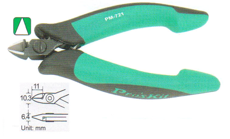 Diagonal Semi-Flush Cutting Nipper 007876