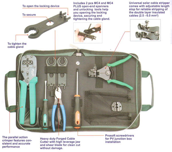 Solar MC3 MC4 Crimping Tool kit 008014