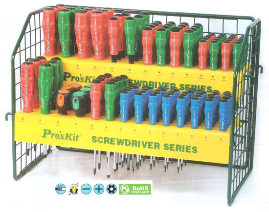 Pro-soft Screwdriver Set W-Display Rack 008176