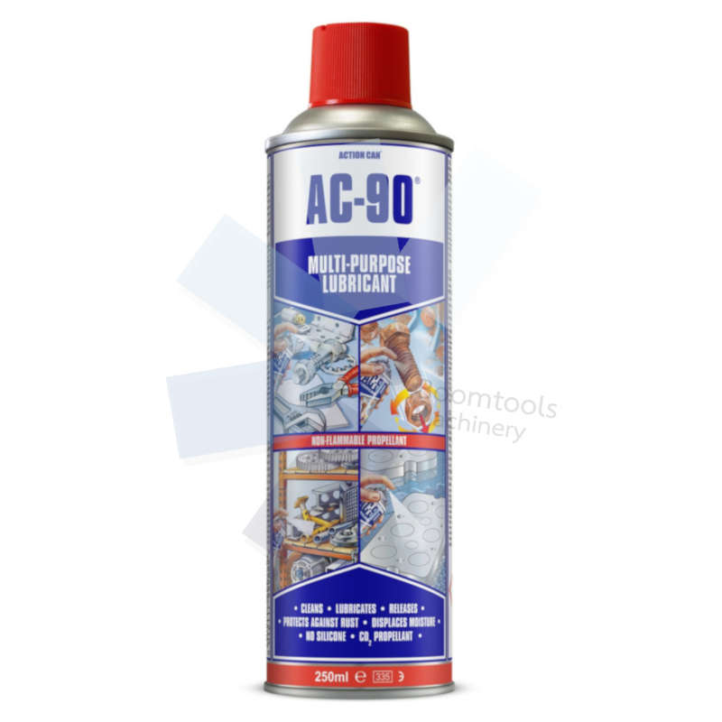 Action Can.AC-90 Multi-Purpose Lubricant, CO2 Propellant Aerosol - 250ml - Pack of 5