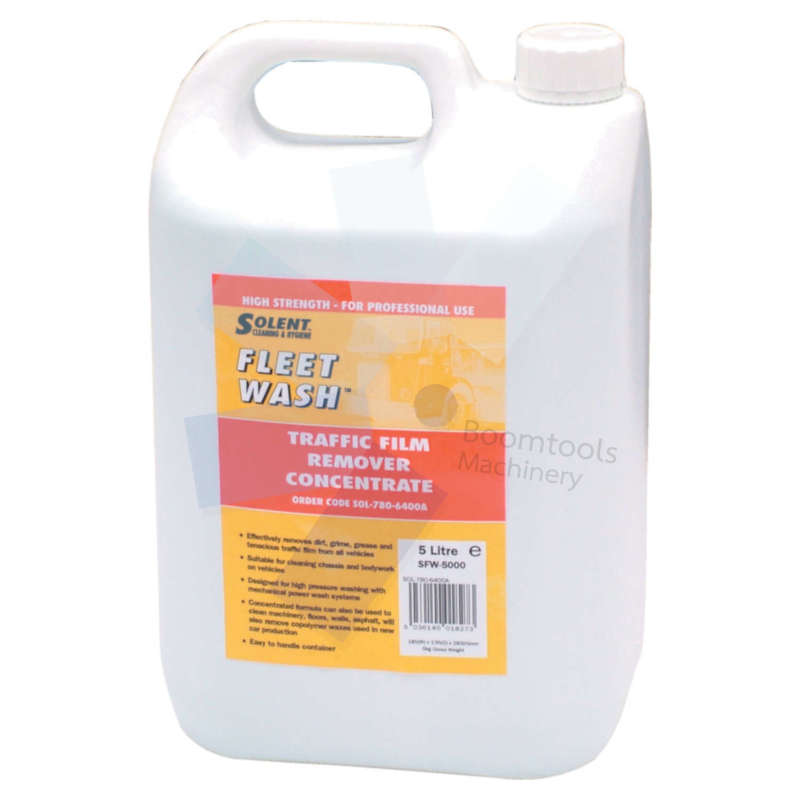 Solent Cleaning.SFW-5000 FLEET WASH TRAFFIC FILM REMOVER 5LTR