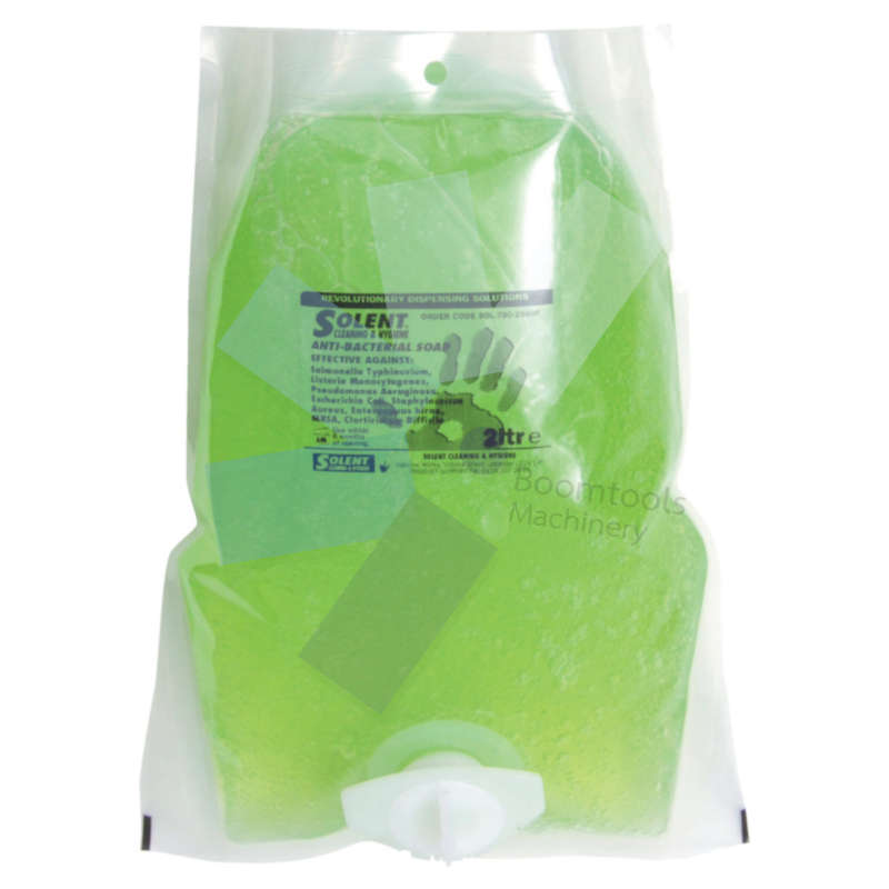 Solent Cleaning.Antibacterial Hand Soap, 2ltr Pouch