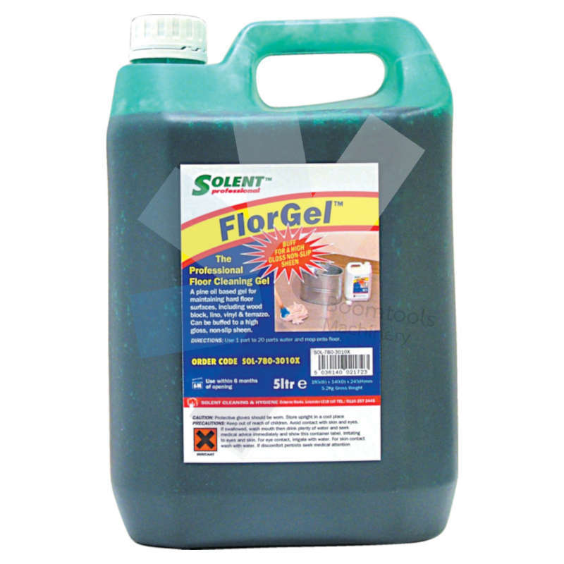 Solent Cleaning.Professional Floor Cleaner/Polishing Gel 5ltr