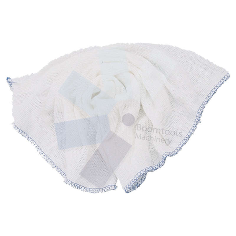 Cotswold.White Cotton Dishcloths Green Trim (PK-10)