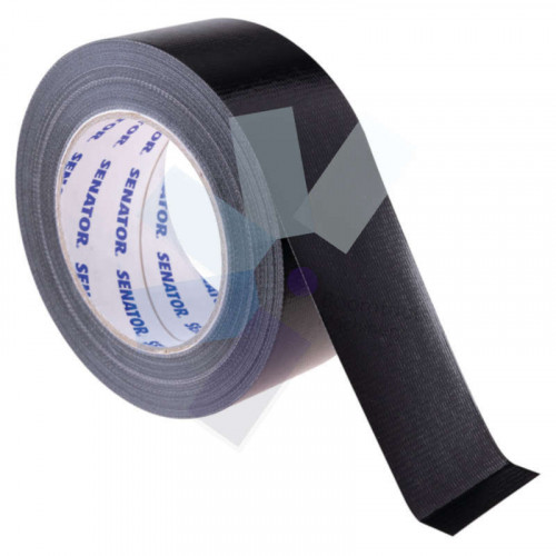 Senator Black Polycloth Tape - 50mm x 50m SEN9810050G
