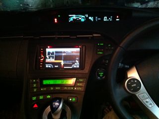 TOYOTA PRIUS สุดหรู new look กับชุดเครื่องเสียง 2 din touch screen งาน