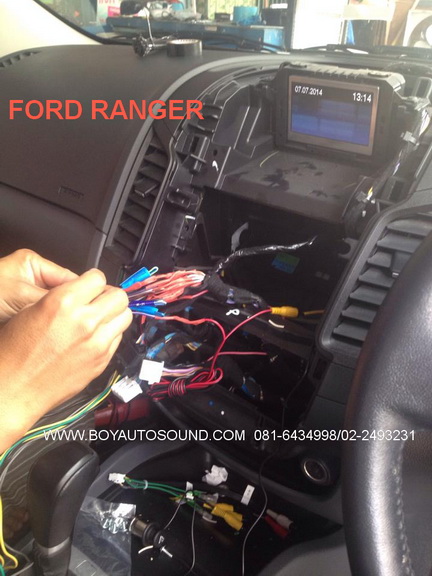 NEW FORD RANGER เปลี่ยนจอใส่Kenwood dnr8035btลงตัวสวยงามระบบไฟฟ้าใช้ได้เหมือนเดิม 1