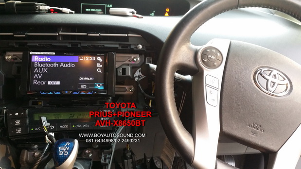 TOYOTA PRIUS หล่อเนี้ยบ กับ Pioneer avh-x8650bt รุ่นท็อปตระกูลล่าสุด ปี2014 เท่ห์สุดๆ 3