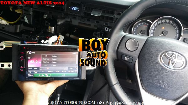 TOYOTA NEW ALTIS2014 ติดตั้งเครื่องเสียง KENWOOD DNX5350BT รุ่นมี gps แผนที่นำทางของ garmin 1