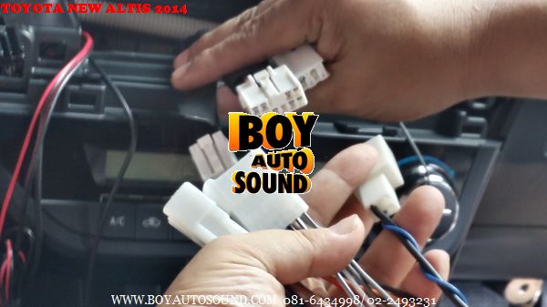 TOYOTA NEW ALTIS2014 ติดตั้งเครื่องเสียง KENWOOD DNX5350BT รุ่นมี gps แผนที่นำทางของ garmin 2