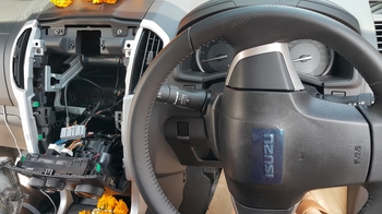 ISUZU D-MAX ALL NEW เปลี่ยน front PIONEER AVH-285BT รุ่นมี bluetooth 5