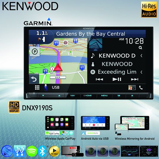 KENWOOD DNX9190S รุ่นtopสุดค่ายเคนวูด  มี GPS garmin แผนที่ software มาพร้อมกับตัวเครื่องเลย สามารถ
