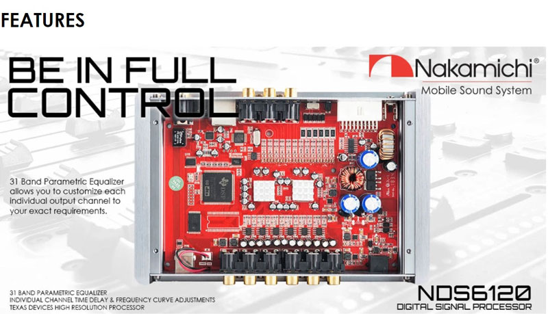 nakamichi NDS6120 DSP  12channel output 31band Equalizer Digital Sound Processor ขั้นเทพ ที่ต้องมี