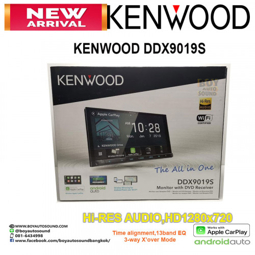 KENWOOD DDX9019s หน้าจอcapacitive7นิ้ว HD รองรับapple carplay android auto เสียงระดับ Hi res 1