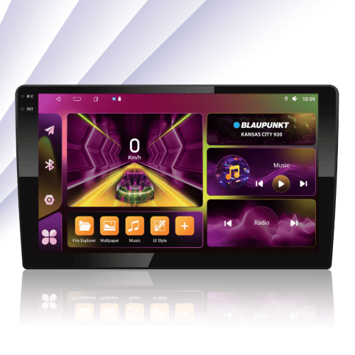 blaupunkt kansas city920 เวอร์ชั่นใหม่ล่าสุด cpu8core RAM4ROM64 รองรับใส่ซิมเน็ต รองรับ Carplay wire