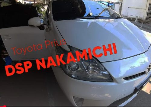 toyota prius เครื่องเสียงเดิมติดรถ เพิ่มตัว DSP digital sound processor Nakamichi เสียงก็ดีขึ้นทันที