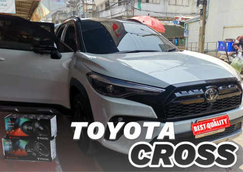 TOYOTA CROSS UPGRADE ลำโพงFOCAL เสียงดี แบรนด์ระดับโลก กับร้านบอยออโต้ซาวด์ #เครื่องเสียงรถยนต์